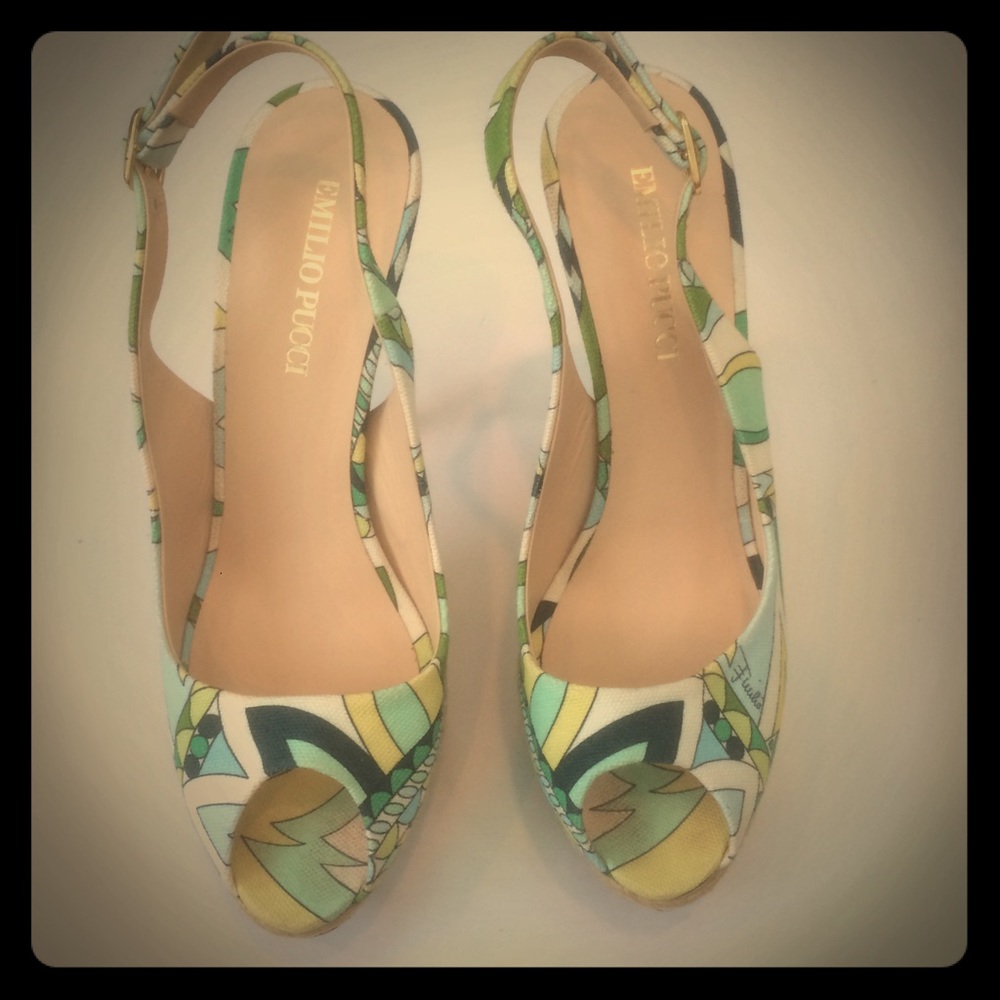 Emilio Pucci Stiletto Slingbacks