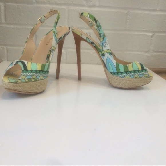 Emilio Pucci Stiletto Slingbacks - Picture 2 of 4