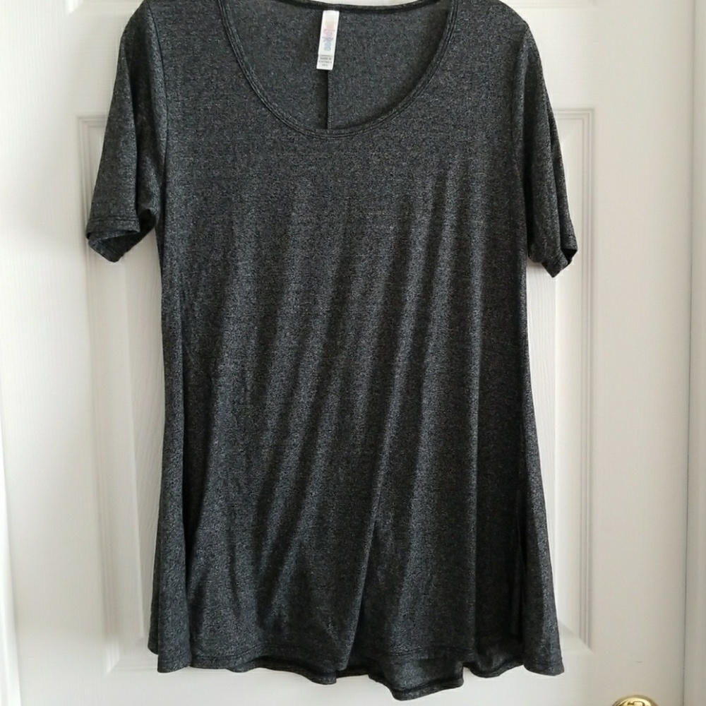 LuLaRoe XXS Perfect T - Heathered Charcoal Grey