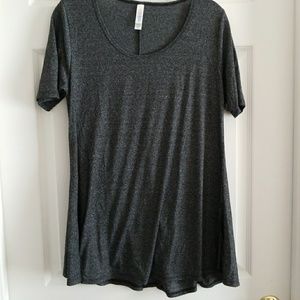 LuLaRoe XXS Perfect T - Heathered Charcoal Grey
