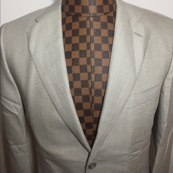 Corneliani- Gray Plaid Wool Blazer 38R- 48/IT NWT - Picture 2 of 8