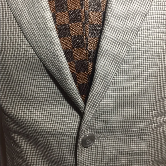 Corneliani- Gray Plaid Wool Blazer 38R- 48/IT NWT - Picture 6 of 8