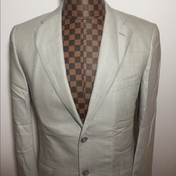 Corneliani- Gray Plaid Wool Blazer 38R- 48/IT NWT - Picture 8 of 8