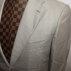 Corneliani- Gray Plaid Wool Blazer 38R- 48/IT NWT