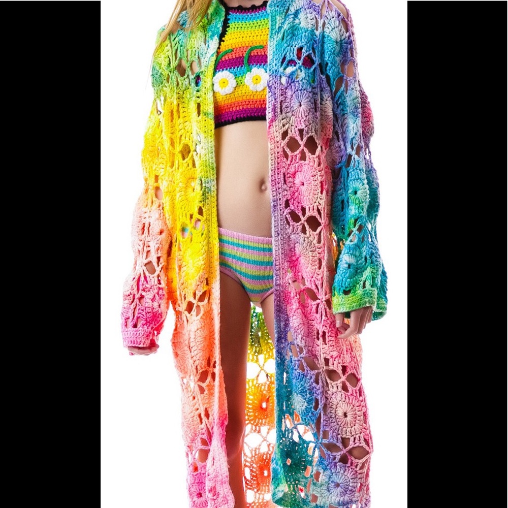 UNIF tie Dye knitted cardigan 💝
