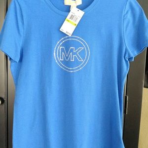 New Michael Kors Studded Logo Tee