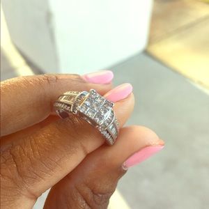 1 1/4CT 14K White Gold Diamond Engagement Ring