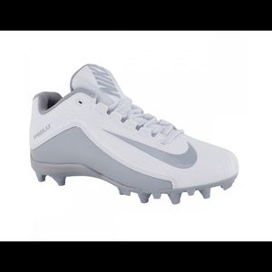 NIKE SPEEDLAX 5 WOMEN'S LAX CLEATS WHITE/SILVER
