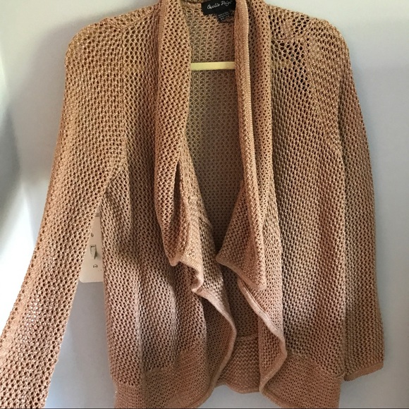 Tan and silver cardigan - Picture 1 of 3