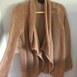 Tan and silver cardigan