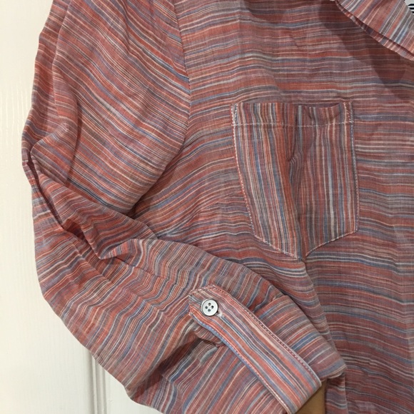 Splendid Pink Capri Henley Shirt - Picture 6 of 7