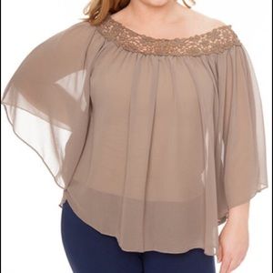 Taupe blouse