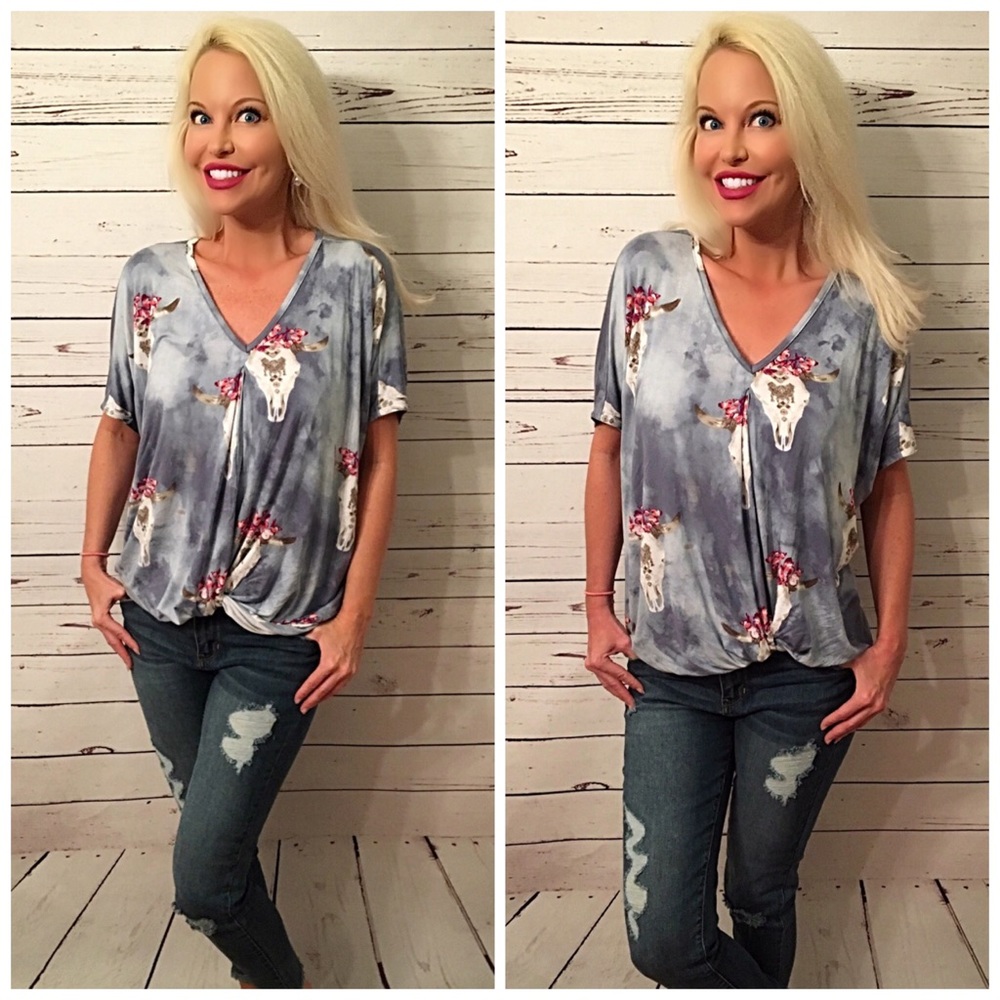 LAST ONE Stunning v neck wrap tunic! - Picture 2 of 3