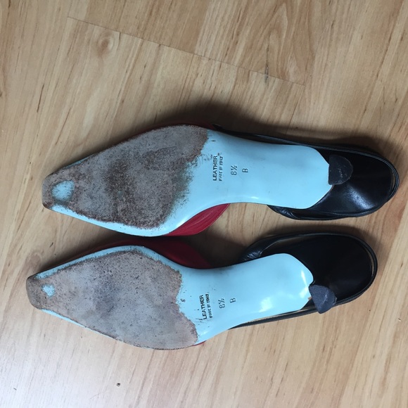 Cynthia Rowley Red slingback heels - Picture 3 of 4