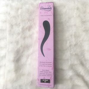 Brand new, jet black, 7 piece remy hair extensions