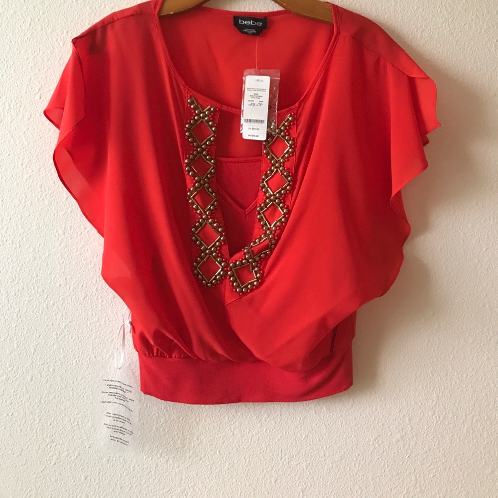 NWT GORGEOUS BEBE SUMMER TOP