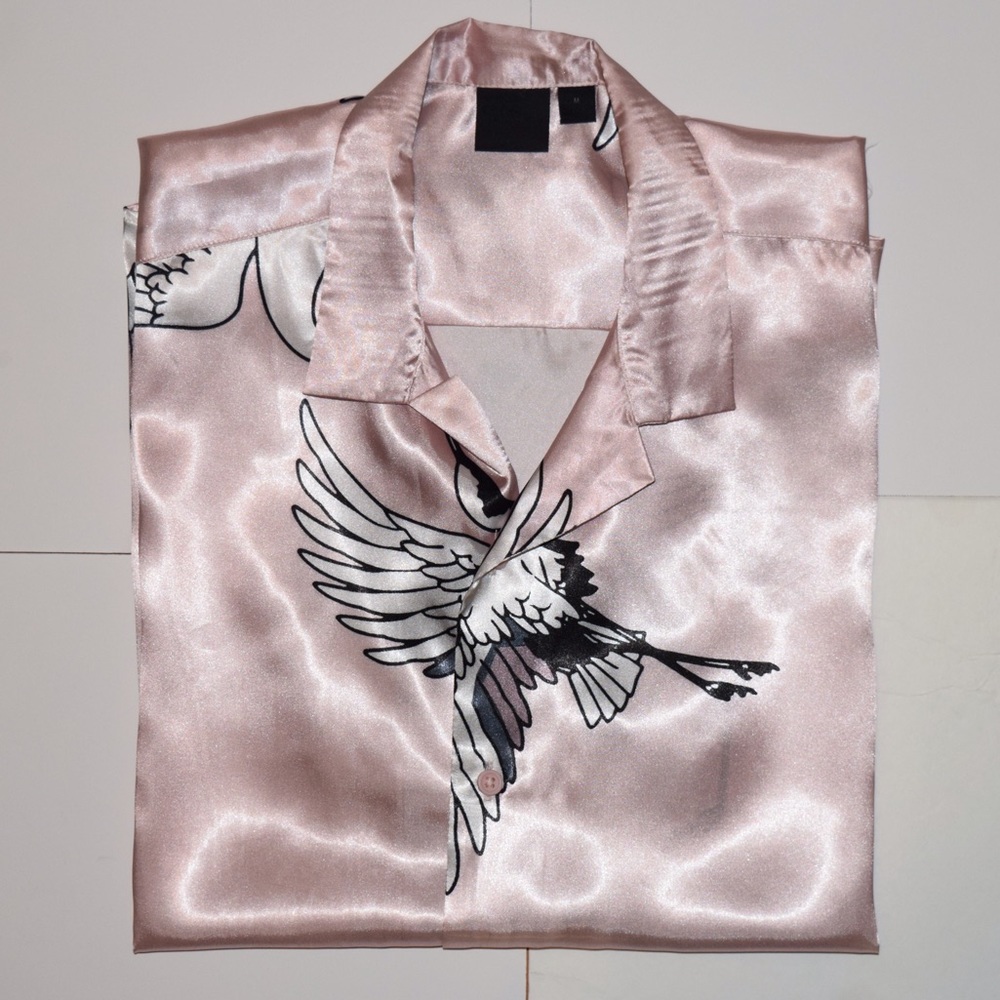 Sateen Button Up Shirt