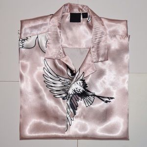 Sateen Button Up Shirt