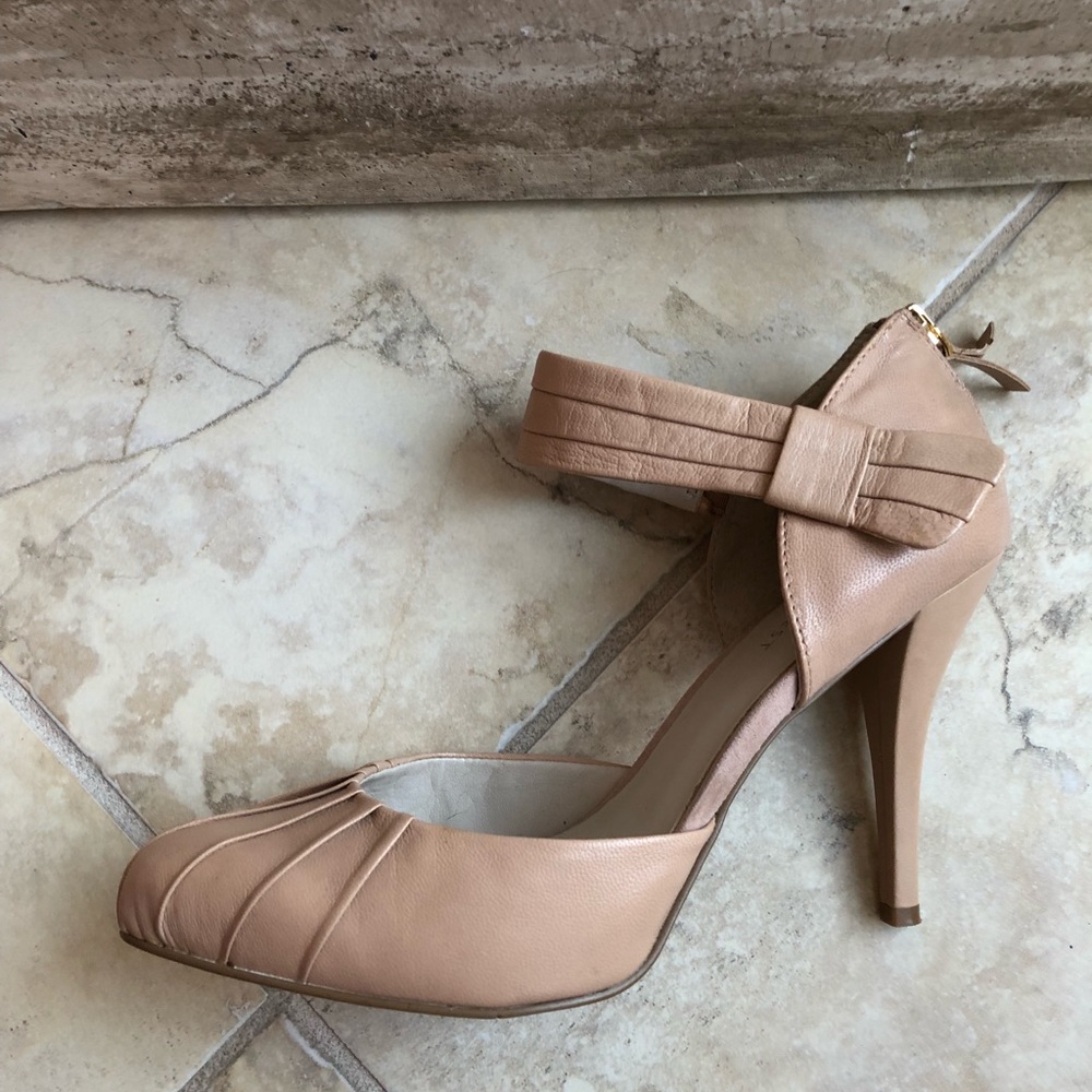 Nine West natural heel sandals.