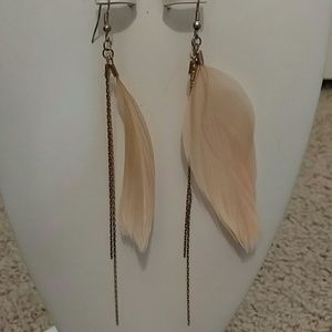 Feather earrings