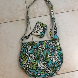 Vera Bradley hobo purse with matching coin purse