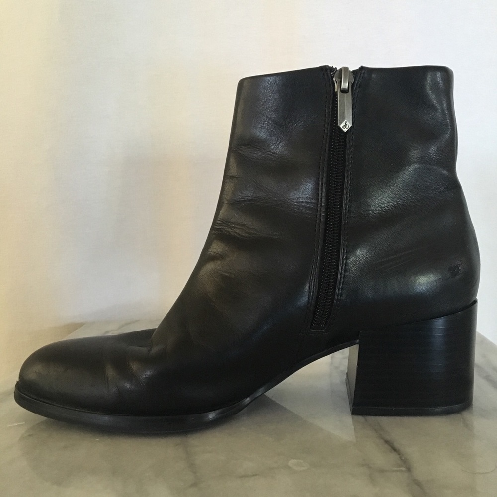 Sam Edelman leather black booties
