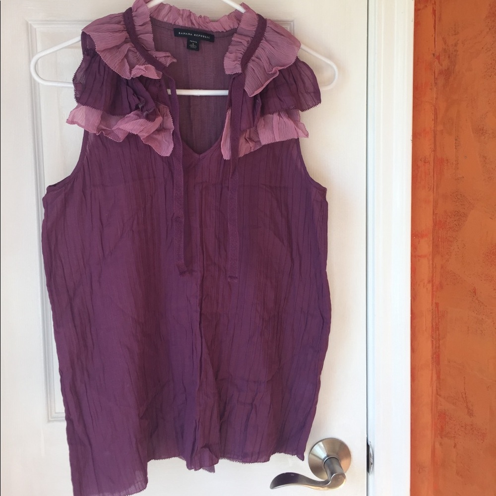 Banana Republic Purple Top Size S petite