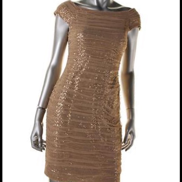Ralph Lauren Gold Sequin Dress - Picture 3 of 4