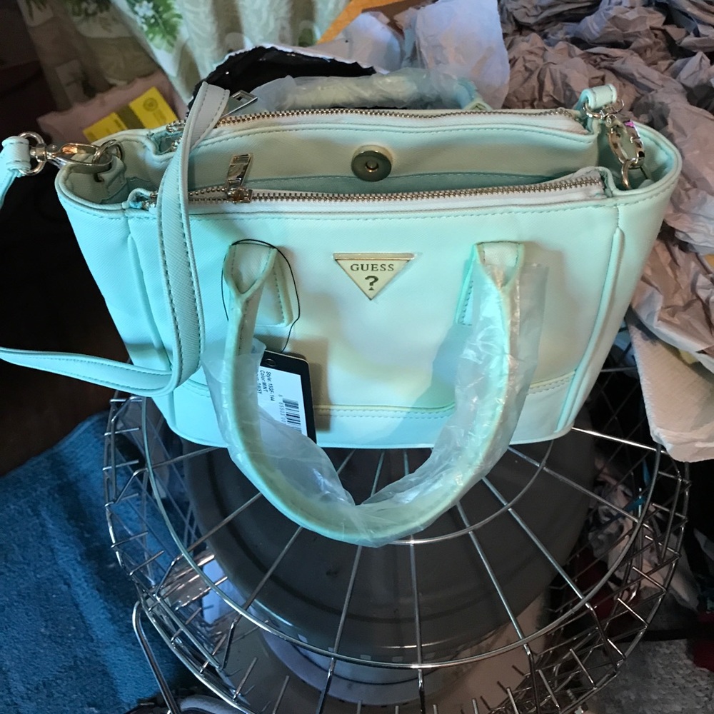 Mint  green Guess  pocketbook