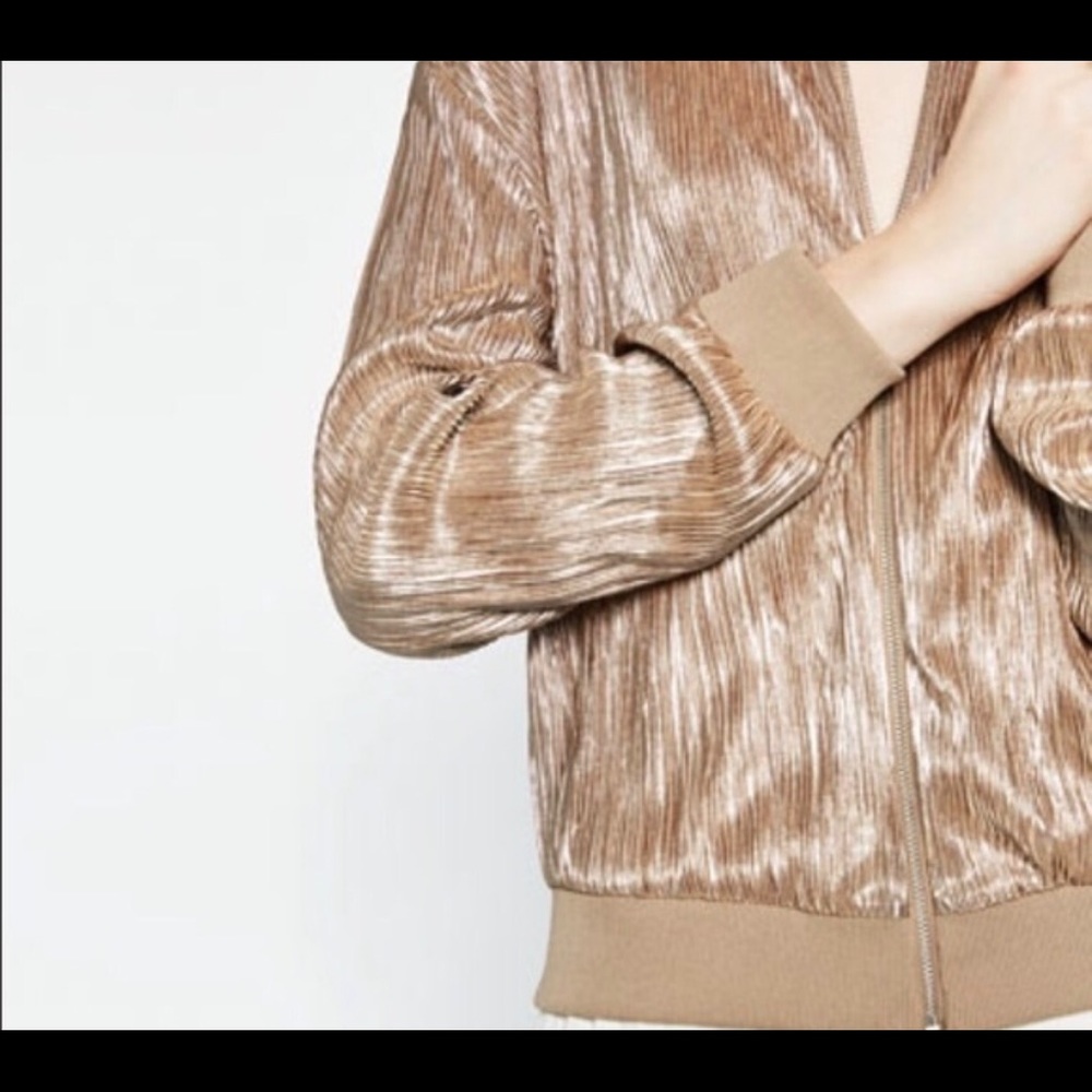 ZARA w&b bomber jacket