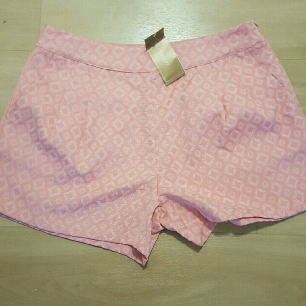 Coral colored shorts francescas