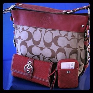 Coach Bag W/ Wallet & Camera Case