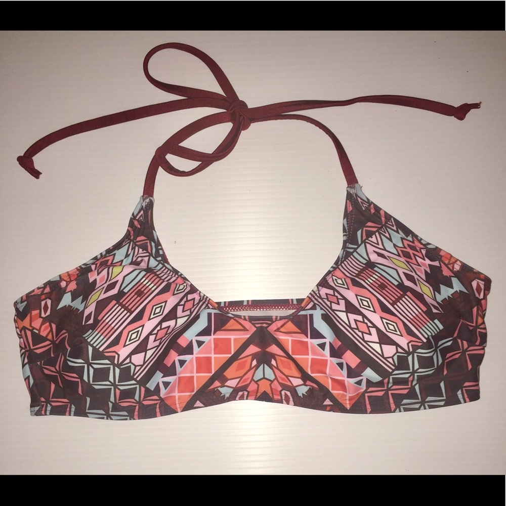 Tribal Print Halter Bikini Top