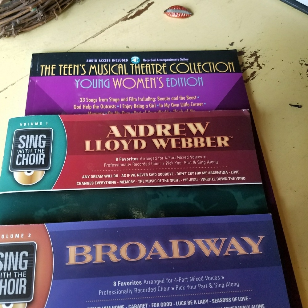 Three Broadway music books, new