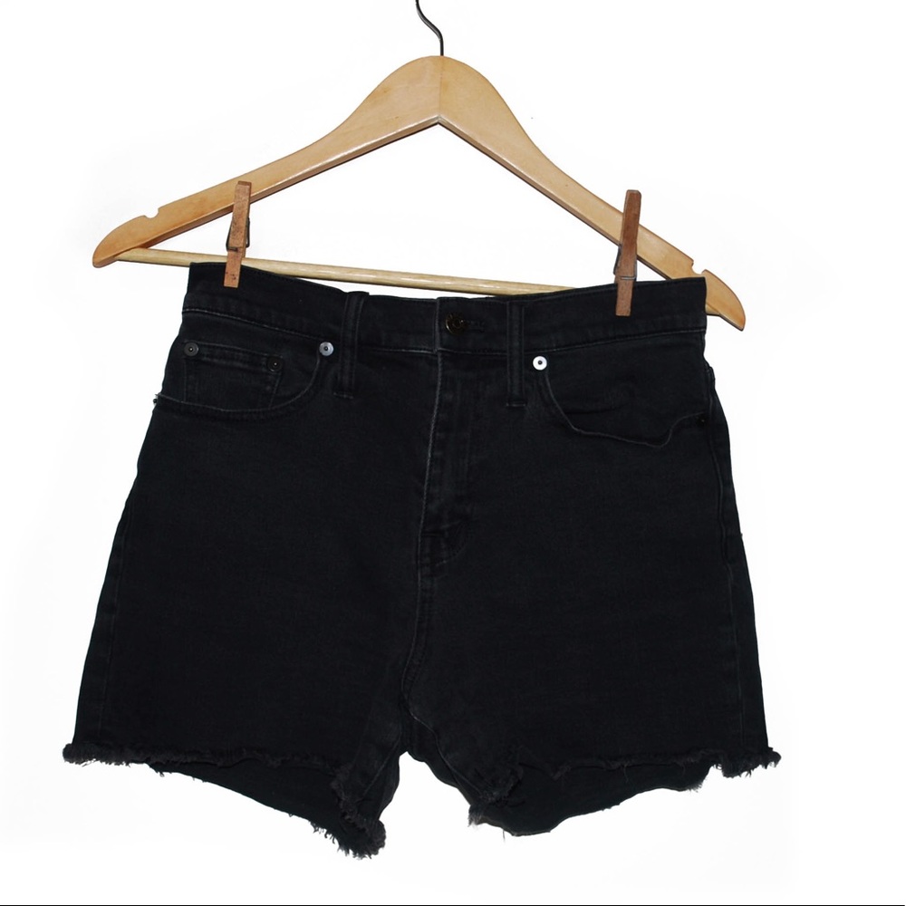 Madewell Black Denim Shorts Size 26