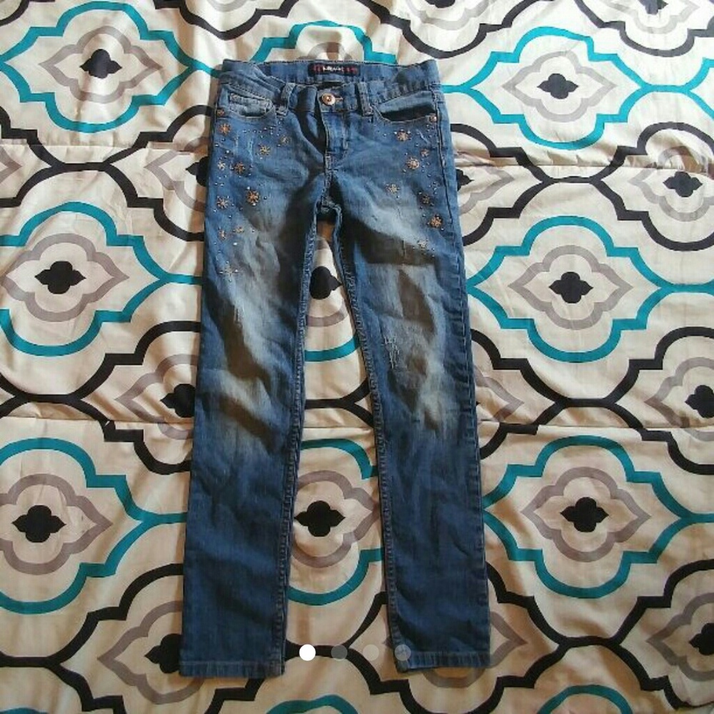 Girls Embellished Jeans