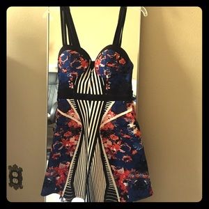 Material girl dress zip up back