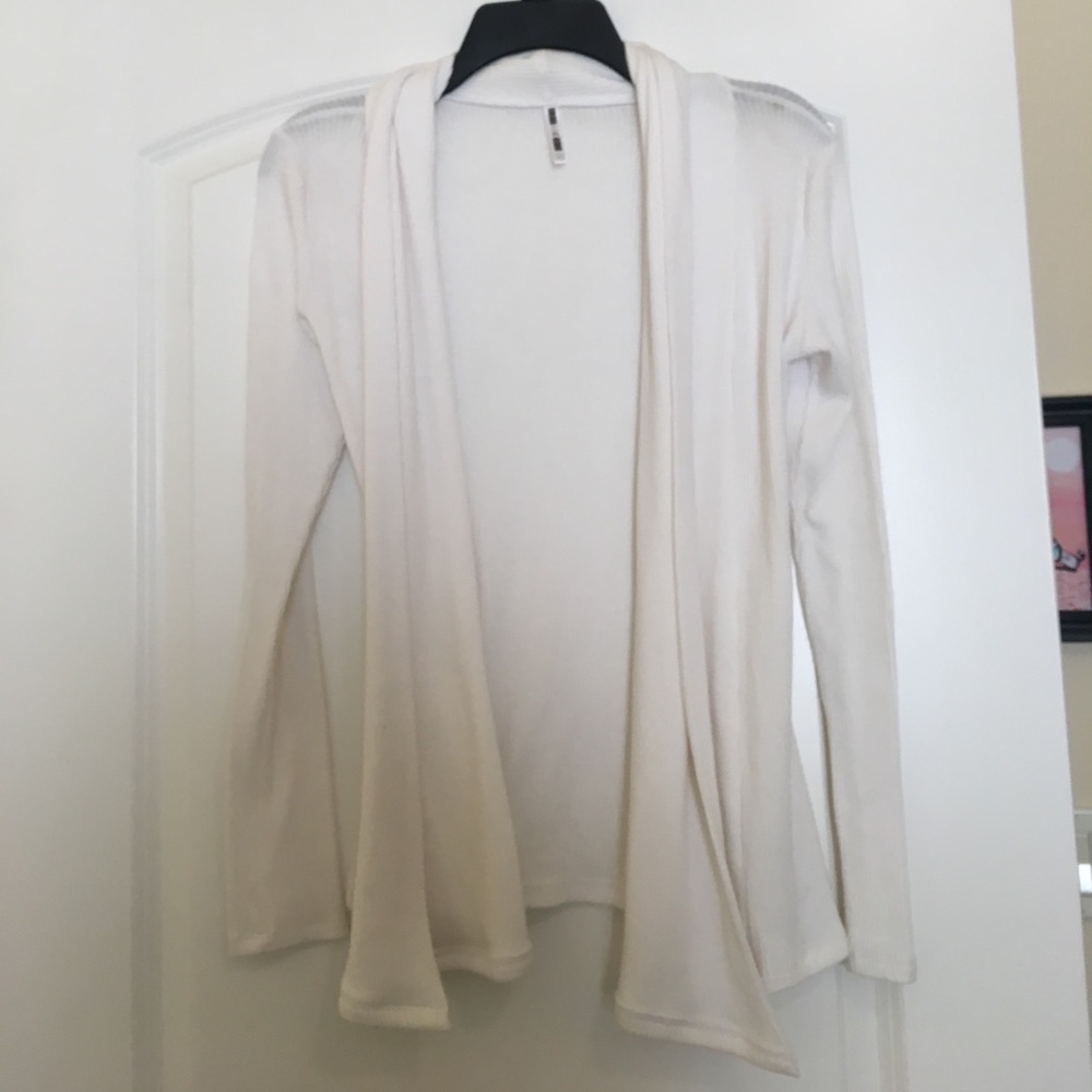 White striped cardigan