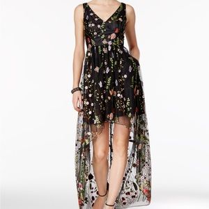 NWT Embroidered High-Low Dress