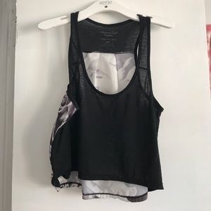 American Eagle outfitters high low crop top