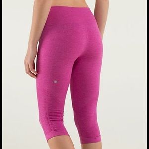 Lululemon Pink Crop Leggings