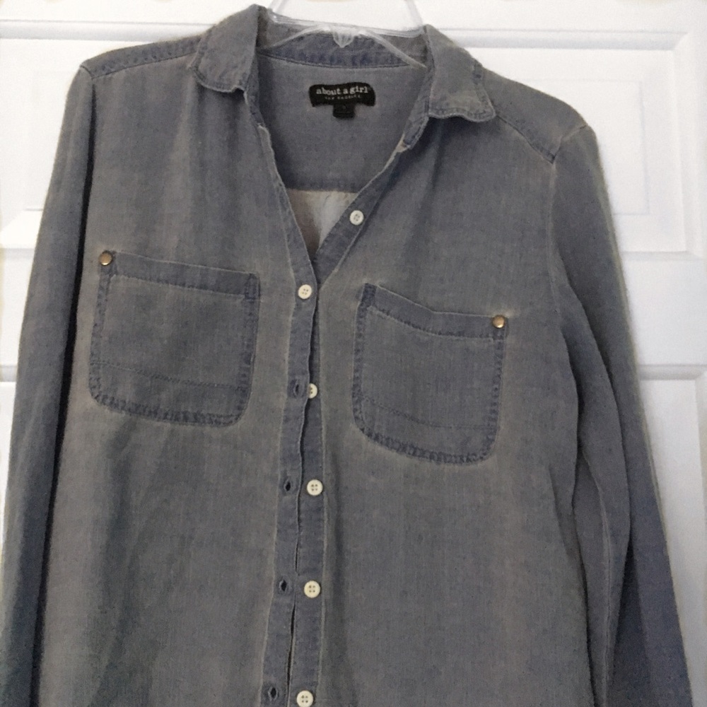 Soft Denim Button Down
