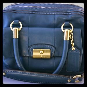 Cute Barely Used Blue/Green Coach Bag
