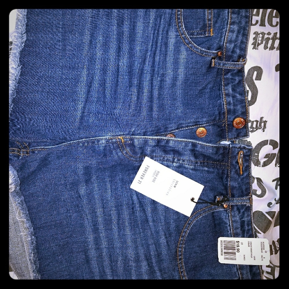 Forever 21 high waist cut off shorts size 31