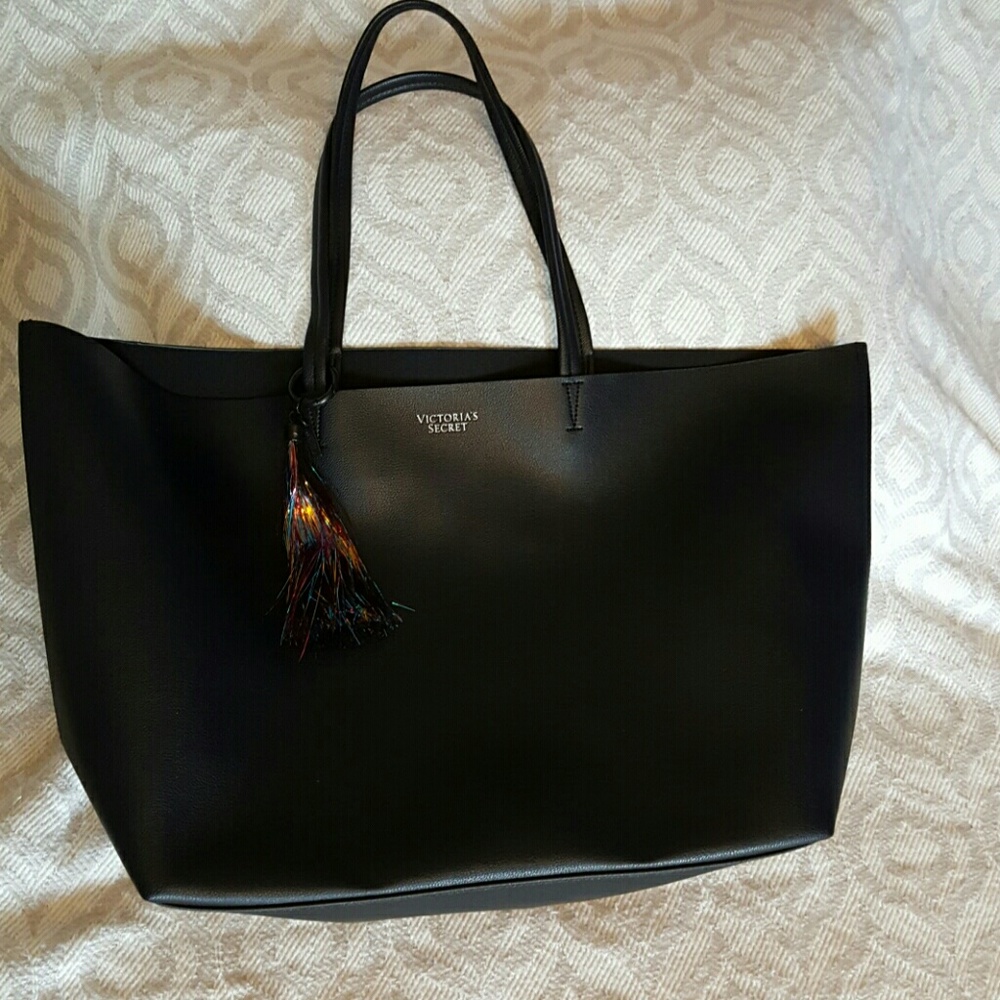 Victoria's Secret black oversized tote bag