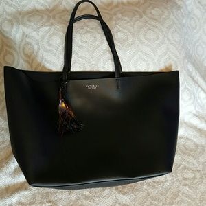 Victoria's Secret black oversized tote bag