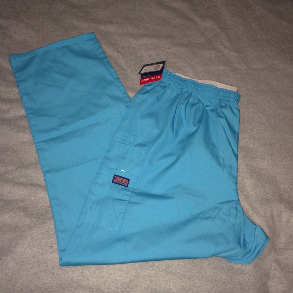 Cherokee Teal Scrub Pants
