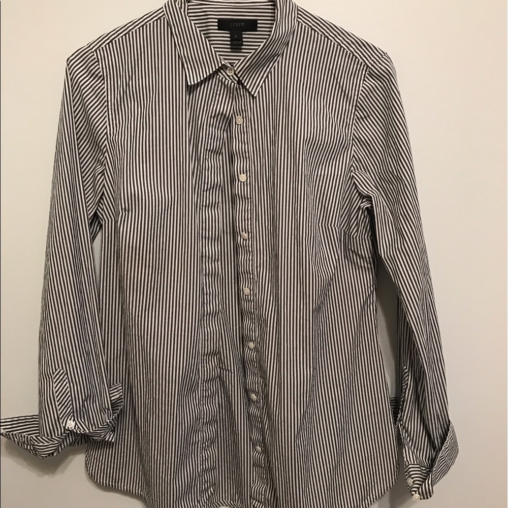 J Crew striped button down