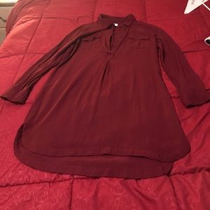 Long sleeve shirt dress