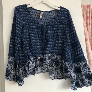 Mudd two pattern top